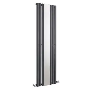 Single Panel Designer Radiator - Hudson Reed HLA78 Anthracite, Anthracite colour ,image 1