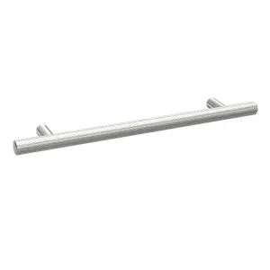 Knurled Bar Handle 160mm - Hudson Reed H011 Chrome, Satin Chrome colour ,image 1