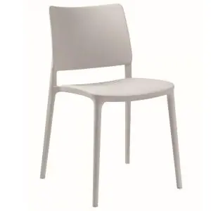 Joy-S Plastic Side Chair -  Grey