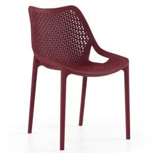 Oxy 810 x 500 Plastic Side Chair - Red