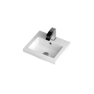 400mm Full Depth Basin - Hudson Reed PMB311 White, White colour ,image 1