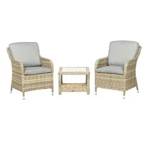Wentworth 2 Seater 3Pc Imperial Companion Set, Neutrals colour ,image 1