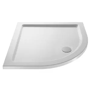 Quadrant Shower Tray 700 x 700mm - Hudson Reed NTP096 White, White colour ,image 1