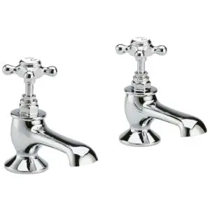 Bath Taps - Hudson Reed BC302HX Chrome, Chrome & White colour ,image 1