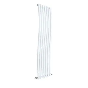 Wave Designer Radiator 1785 x 413 - Hudson Reed HLW95 White High Gloss, White colour ,image 1