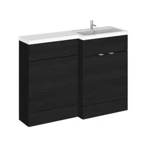 1200mm Right Hand Combination - Hudson Reed CBI610 Charcoal Black