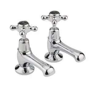 Basin Taps - Hudson Reed BC401DX Chrome, Black/Chrome colour ,image 1