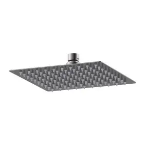 Square Fixed Head 200mm - Nuie A7088 Black, Black colour ,image 1