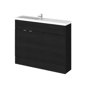1100mm Combination - Compact - Hudson Reed CBI601 Charcoal Black, Hacienda Black colour ,image 1