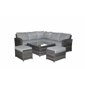 Grace Corner Dining Set With Lift Table, Grey colour ,image 1