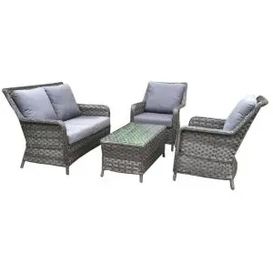 Mia 4 Seat Sofa Set, Grey colour ,image 1