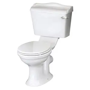 Close Coupled Pan & Cistern - Hudson Reed CRT004 Gloss White, White colour ,image 1