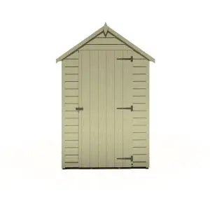 Overlap 6 x 4 Single Door Value Pressure Treated Shed