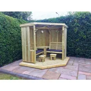 Decking 2.3M X 2.3M For Fs101&Cr101 By Churnet Valley, Wood colour ,image 1