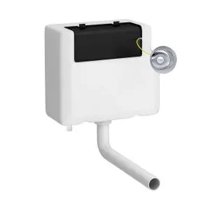 Universal Access Cistern & Chrome Traditional Flush Plate - Hudson Reed XTY8T01B Chrome, Chrome colour ,image 1