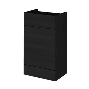 500mm WC Unit - Hudson Reed OFF646 Charcoal Black, Black colour ,image 1