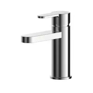 Mini Basin Mixer With Push Button Waste - Nuie ARV315 Chrome, Chrome colour ,image 1