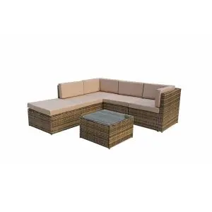 Stella Corner Sofa In Nature/Brown, Brown colour ,image 1