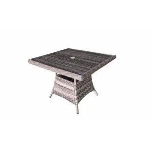 Victoria Square 100 X 100 Table, Grey colour ,image 1