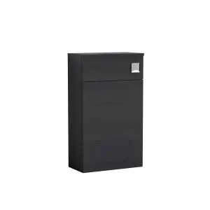 500mm WC Unit - Nuie MOD642 Charcoal Black, Black colour ,image 1