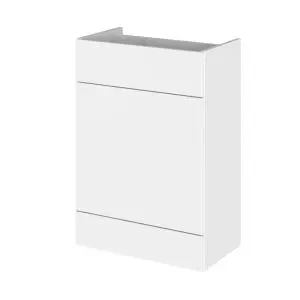 600mm WC Unit - Hudson Reed OFF148 Gloss White, White colour ,image 1