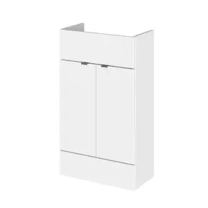 500mm Vanity Unit - Compact - Hudson Reed OFF105 Gloss White, White colour ,image 1