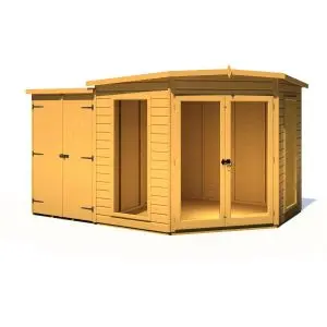 Barclay 8 x 12 Summerhouse With Side Shed