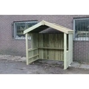 Xl Smoking Shelter (Apex Roof) By Churnet Valley, Wood colour ,image 1