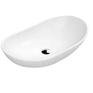 Round Vessel - Hudson Reed NBV259 Matt White, White colour ,image 1
