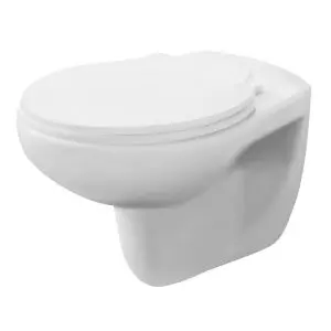 Wall Hung Pan - Nuie NCS140 White, White colour ,image 1