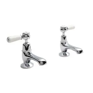 Basin Taps - Hudson Reed BC301DL Chrome, Chrome & White colour ,image 1