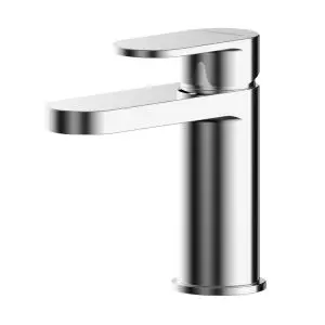 Mini Basin Mixer With Push Button Waste - Nuie BIN315 Chrome, Chrome colour ,image 1
