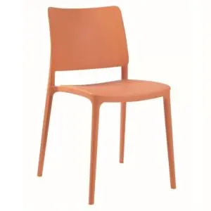 Joy-S Plastic Side Chair - Orange
