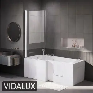 Coniston 1700 Easy Access Walk-In Shower Bath, White colour ,image 4