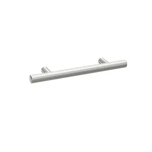 Knurled Bar Handle 96mm - Hudson Reed H010 Chrome, Satin Chrome colour ,image 1