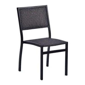 Watford 850 x 570 Rattan Side Chair - Grey