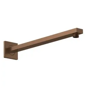 Small Rectangular Shower Arm - Nuie ARM1513 Brass, Brass colour ,image 1