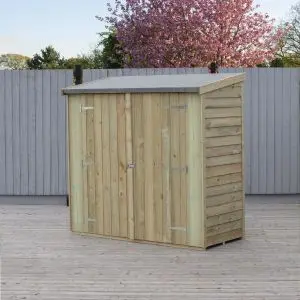 Overlap 6 x 3 Double Door Pressure Treated Pent