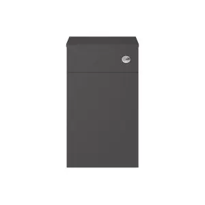 500mm WC Unit - Nuie MOC342 Gloss Grey, Grey colour ,image 1