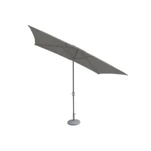Grey 2.4X3M Crank And Tilt Parasol - Grey Pole (38Mm Pole, 8 Ribs), Grey colour ,image 1