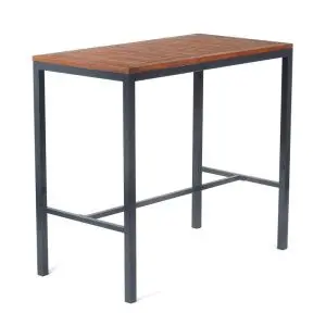 Dorset Metal Bar Table 1200 x 600 - Black