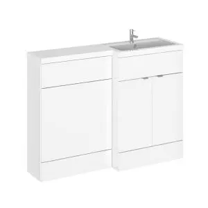 1200mm Right Hand Combination - Hudson Reed CBI110 Gloss White