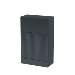 500mm WC Unit - Hudson Reed FLU1441 Black, Black colour ,image 1