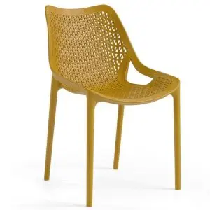 Oxy 810 x 500 Plastic Side Chair - Mustard