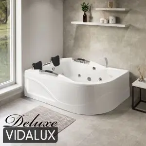 Vidalux WB07 1800 x 1200 Left Hand 2 Person Deluxe Whirlpool & Airspa Bath