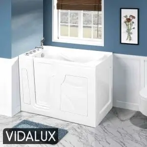 Ashford 1350 Easy Access Walk-In Bath, White colour 0