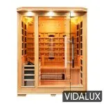 Vidalux 3 Person Hybrid Sauna With Traditional & Full Spectrum Infrared Complete Heat