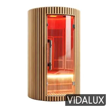 Vidalux Apex XL 1 Person Full Spectrum Infrared Sauna With Complete Heat
