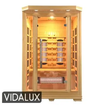 Vidalux Solara 2 Person Full Spectrum Infrared Sauna With Complete Heat