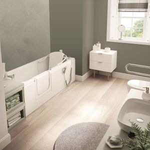 Aventis 1700 Power Lift Easy Access Walk-In Bath, White colour ,image 16